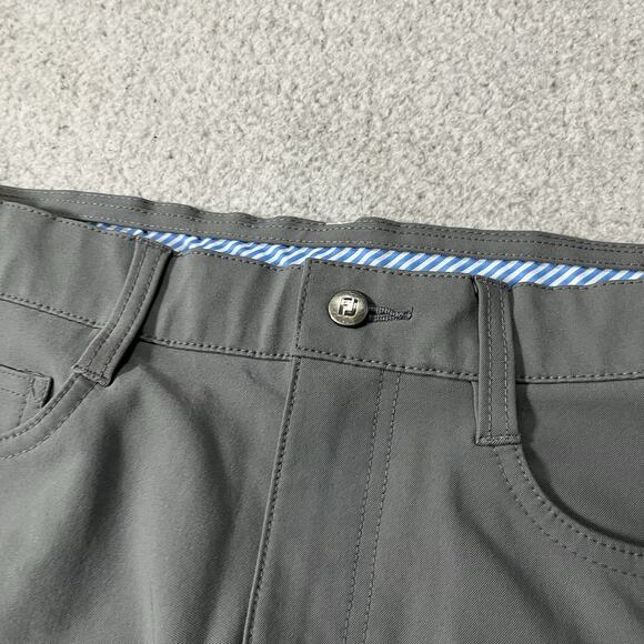 Footjoy Pants Mens 32x32 Gray Performance Athletic Fit Golf FJ Tour Stretch - Picture 7 of 13